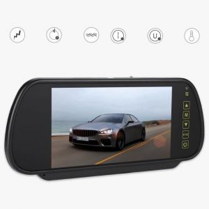 Moniteur Cam&eacute;ra de Recul 7 Pouces LCD TFT 1024 * 600 Moniteur de Vue Arri&egrave;re de Auto Voiture 2 Entr&eacute;es Vid&eacute;o pour Cam&eacute;ra de