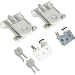 -2 Pièces Roulette Porte Coulissante Placard Premium Roulette Coulissant Armoire Kit Coulissante pour Porte de Garde-robe Roues V