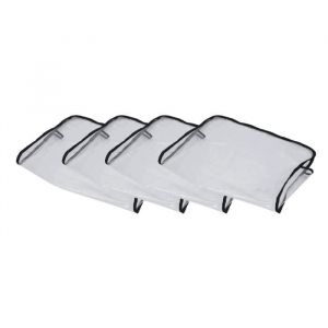 Housse de chaise - UNBRANDED - 4x Couverture de Dos de Chaise - Transparent - 48x43 cm - Intérieur