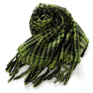 Foulard/&eacute;charpe Militaire Shemagh Tactique vert OD Keffiyeh - couleur: vert et noir - mati&egrave;re: 100% Coton (Delta Tactics)