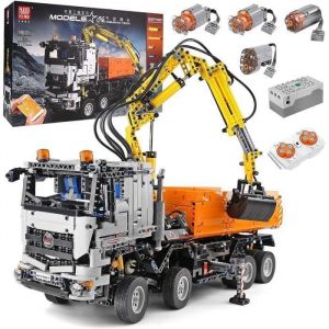MOULD KING 19007 technologie grue pneumatique camion télécommande bloc jouet set (2819 PCS)