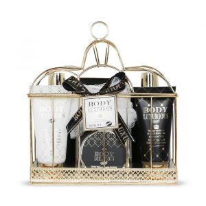 Coffret beauté de bain - GLOSS - Vanille Tilleul - 7 pièces - Bien-être - Parfum délicat