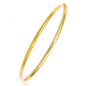 Bracelet rigide plaqu&eacute; or SF Bijoux - &Oslash;65 - pour femme