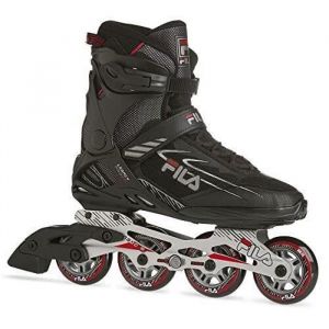 Rollers - FILA - Legacy Pro 80 - Noir/Rouge - Adulte - Aluminium/Plastique