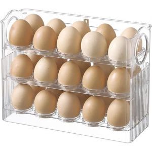 Boîte À Oeufs Frigo 3 Niveaux Boite A Oeuf De Rangement Frigo Rangement Oeuf Frigo Porte Stocke 30 Œufs Support Oeuf Frigo Gain D