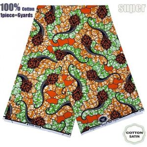 Tissu - Super Wax - Hollandais African Wax Fabric - 6 Yards - Haute Qualité pour Robe de Mariage et Blazer - Type 201