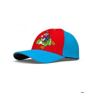 Casquette enfant - SUPER MARIO - YOSHI LUIGI - Rouge - Polyester - D&eacute;contract&eacute;e