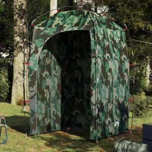 vidaXL Tente de douche camouflage imperméable tente tente de jardin abri dextérieur tente de camping abri de camping 4009406