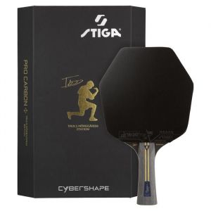 STIGA Raquette de tennis de table Pro Carbon Plus Cybershape Truls Edition - 5- étoiles