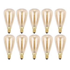10X Ampoules Vintage E14 220V ST48 Ampoules Incandescentes 25W 40W 60W Lumiere de Filament Retro