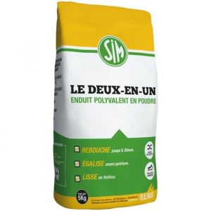Enduit - SIM - 5 kg - Prêt à lemploi - Blanc - Intérieur