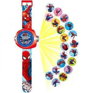 Montre projecteur 24 Figurines Spiderman Super h&eacute;ros Spider-Man Montre electronique Enfant gar&ccedil;on Projection Jouets Projectio