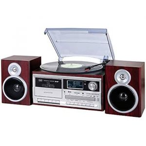 Platine Vinyle - TREVI - TT 1072 - Lecteur CD/MP3 - Radio DAB - Enregistrement USB/SD