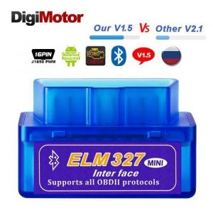 Réel ELM327 V 1.5 ELM 327 Bluetooth OBD2 v1.5 Android Voiture Scanner Automobile OBD 2 Auto Outil De Diagnostic OBDII Scanner mieu