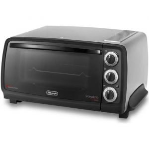 Four électrique DeLonghi EO14902.S - Petite - 14 L - 800 W - Noir Argent - Gril dégivrage garde-au-chaud