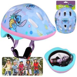 DISNEY Stitch Casque de vélo bleu pour enfants filles réglable 44-48 cm