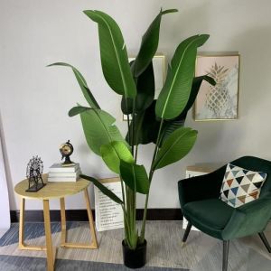 Arbre artificiel de 160cm - OHMG - Palmier bananier - Vert - Salon - Ext&eacute;rieur