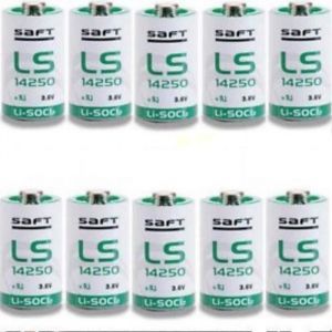 10 Piles Lithium 3.6V 1250mAH 1/2 AA LS14250 SAFT
