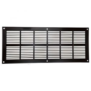 Grille daération Nicoll - Rectangulaire extra plate marron - Simple flux - Sanitaire