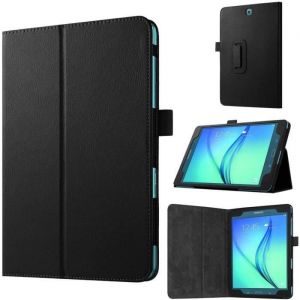 Coque de protection &agrave; rabat pour tablette Samsung Galaxy Tab A 9.7 (SM-T555-SM-T550) Noir[u2373]