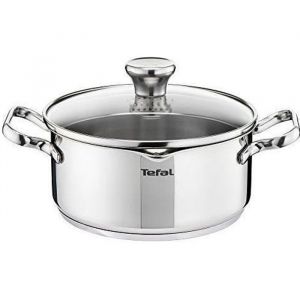 Faitout - TEFAL - A70544 - 24 cm (47 L) - Inox - Compatible induction