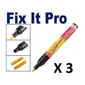 3 X Fix it pro - Stylo efface rayure carrosserie voiture, moto, vélo