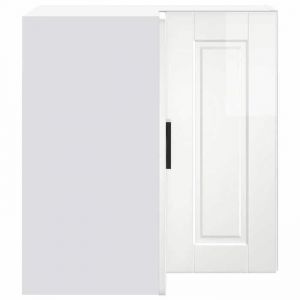 Moderne Placard dangle mural cuisine Porto SWEETY Meuble bas de cuisine blanc brillant 57x57x60 cm BB1105