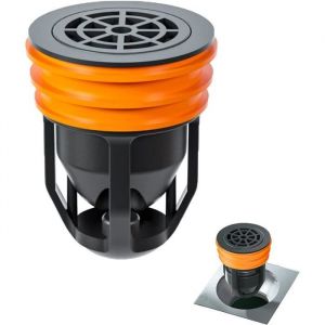 Siphon de Sol Anti-refoulement Drain de Plancher Anti-odeur &agrave; L&eacute;vitation Magn&eacute;tique Clapet Anti-retour pour Evier de Douche Bouch