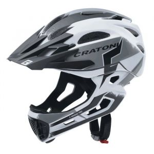 Casque de velo Cratoni - 2015059181 - C- Maniac Pro Casque Adulte Unisexe Blanc/Noir Mat m