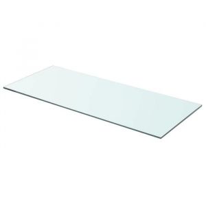 Panneau pour Étagère Verre Trempé Transparent 70x30 cm Épaisseur 8 mm Étagère de Maison Magasin Tablette Salle de Bain