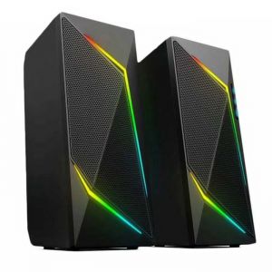 Haut Parleur Gaming 2.0 Eitri Black Illuminated - Bluetooth 6W