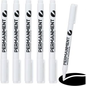 6 Marqueurs Blancs Pointe Fine Feutre Acrylique Imperm&eacute;able Marqueur Blanc indelebile Permanent Stylo Peinture Feutre