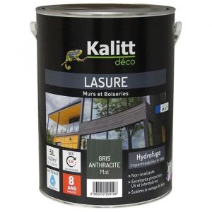 KALITT D&Eacute;CO Lasure 8 ans Les modernes acrylique mat - Gris anthracite