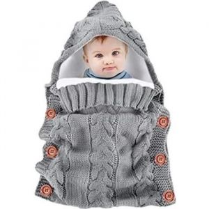 ROCK Nid dange - Couverture pour Nacelle Poussette Landau Si&egrave;ge Auto - pour nourrisson 0-12 mois - Grey