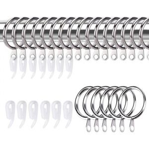 Accessoires rideau Rideaux Anneaux et Crochets 30mm en m&eacute;tal rideaux suspendus anneaux et crochets 50pcs