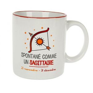 Mug sagittaire en gr&egrave;s 40cl horoscope