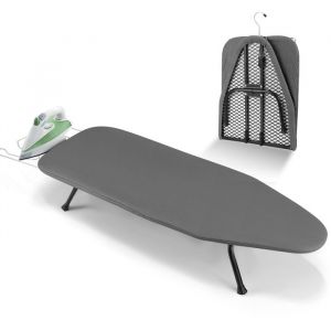 Petite Planche à Repasser Pliable avec Repose-Fer 76 X 31cm Mini Planche a Repasser Planche Repasser Table Pieds AntidéRapants