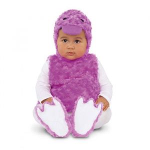D&eacute;guisement b&eacute;b&eacute; Petit Canard Violet VIVING &mdash; Robe casquette et couvre-pieds (3 ans)