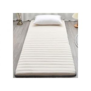 Matelas futon simple pais de 5 cm tatami japonais portable enroulable pliable pour maison 90 x 190 cmCouleur Crme.