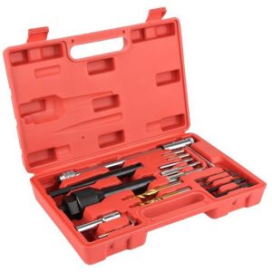 LUXS 16Pcs Coffret Extracteur de bougie de pr&eacute;chauffage-Outil Reparation Filetage