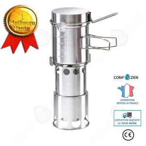 CONFO® Barbecue réchaud extérieur pique-nique pique-nique charbon de bois domestique avec poignée réchaud à charbon portable
