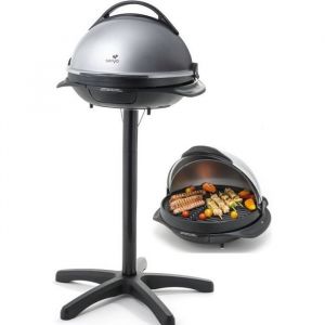 Barbecue électrique sur pied et sur table SENYA SYCK-G043 - Plaque en fonte amovible et thermostat ajustable