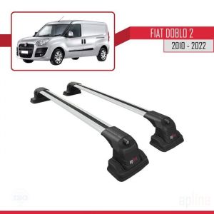 Barres de Toit - ACE-3 - Fiat Doblo 2 - Aluminium - 2 Barres - Charge utile < 300 kg