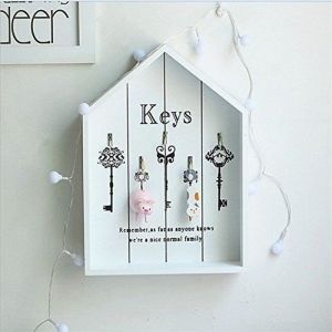 1PCS Boite Armoire à Clés Murale -Rangement des clefs En Bois