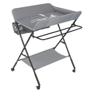 Table à langer pliable portable pour Bébé avec sac de rangement - ERROLVES - Gris - 80*66*98 CM