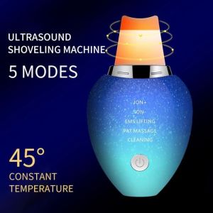 Épurateur Peau - Ultrason - Peeling Visage - Nettoyage Profond - Traitement Rides - Bleu
