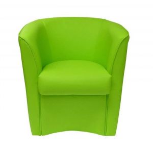 Fauteuil de cockpit - VALENTINA - Vert acide - Simili cuir - Dimensions L72xP70xH75 cm - 1 place