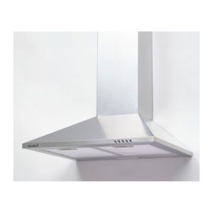 Hotte de Cuisine Décorative Inox 60cm - Pyramide 338 m3/h - Evacuation ou Recyclage