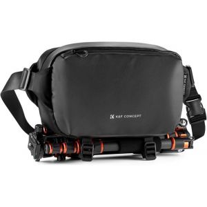 K&F Concept 10L Sac &agrave; bandouli&egrave;re Alpha Camera Sling Bag pour Appareil Photo compatible avec les drones Canon/Nikon/Sony/DJI-noir
