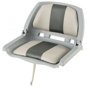 GOPLUS Siège de Bateau Pliable à Dossier Bas Chaise de Capitaine de Bateau Rabattable pour Bateau de Pêche Tourisme Canoë